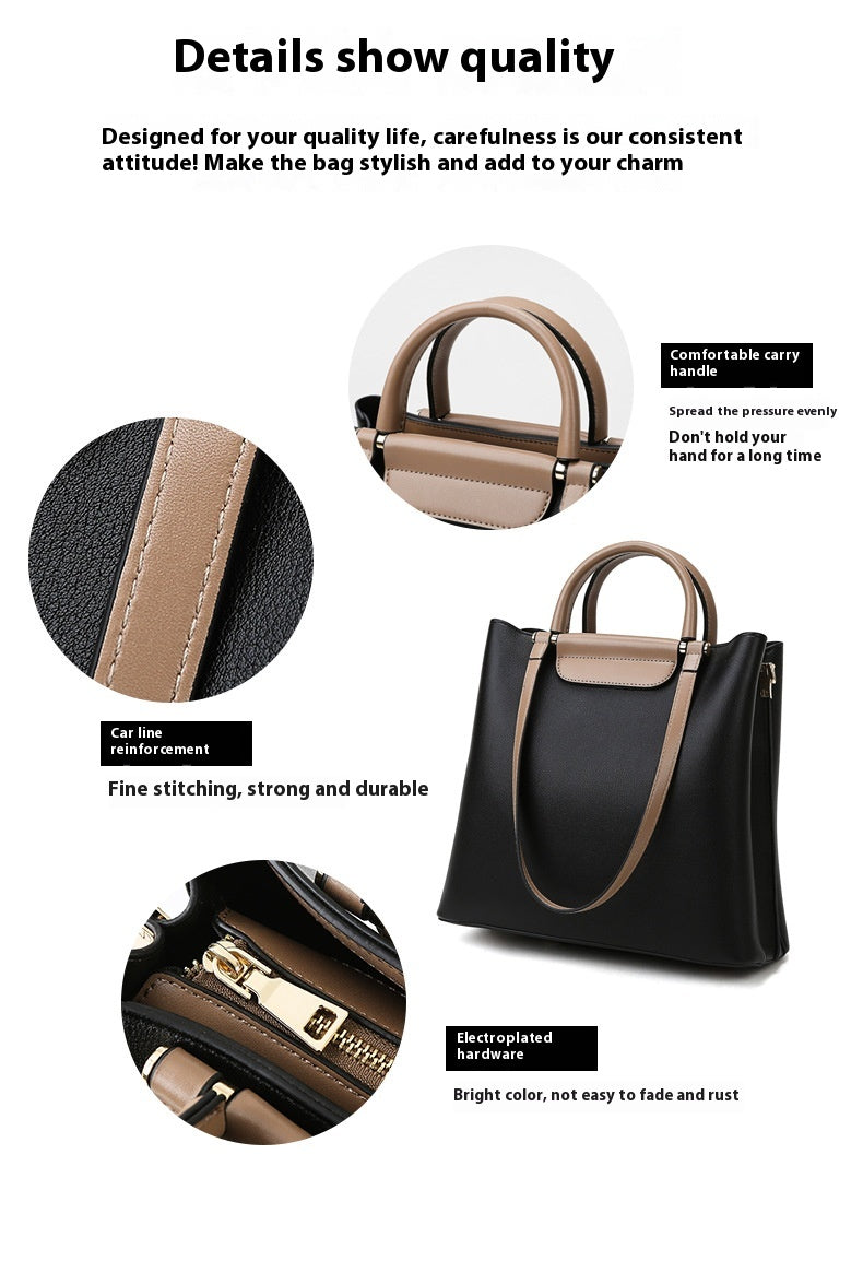 Women's Urban Textured Handbag – Simple Stylish Shoulder Bag for City Life