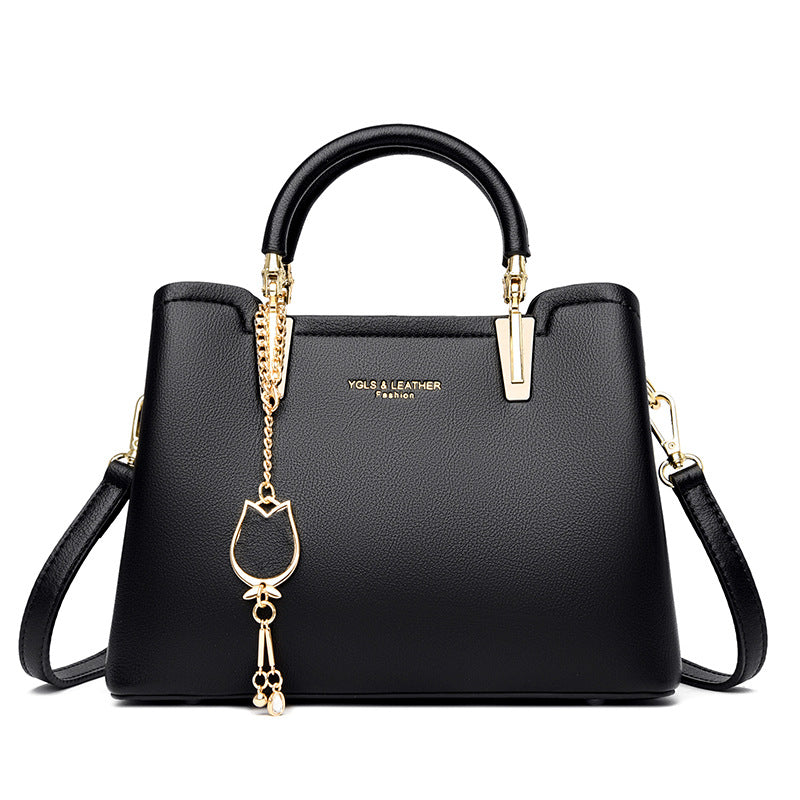 Women's Metal Letter PU Small Square Messenger Bag – Street Trend Shoulder Bag