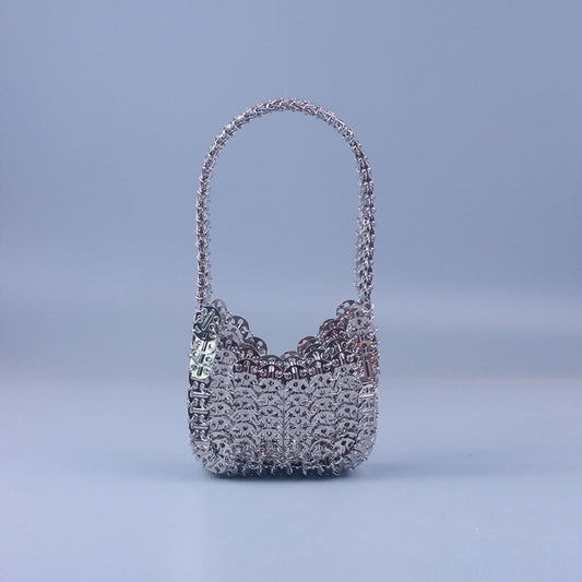 Women's Handmade Sequin Satchel – Acrylic Paillette Shoulder Bag