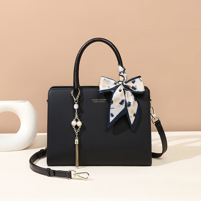 Women's Premium Genuine Leather Crossbody Bag – Spacious Trapezoid Shoulder Bag