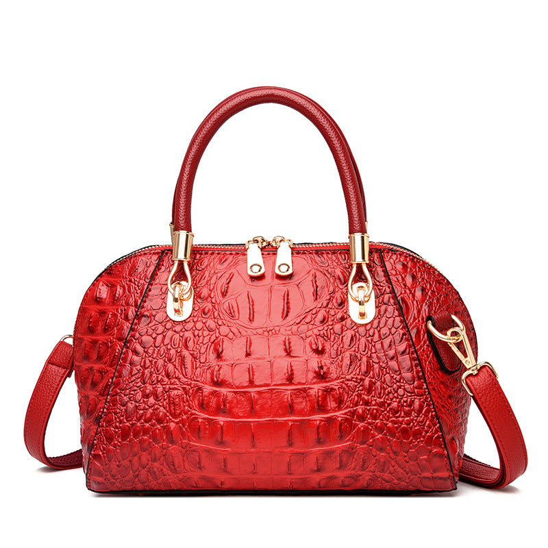 Women's PU Shell Shoulder Bag – Medium Soft Leather Messenger Handbag in 6 Colours