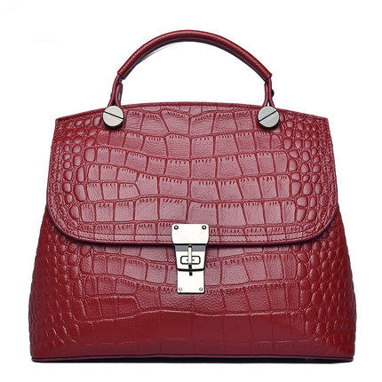 Women's First Layer Cattlehide Leather Fashion Handbag – Premium Genuine Leather Bag