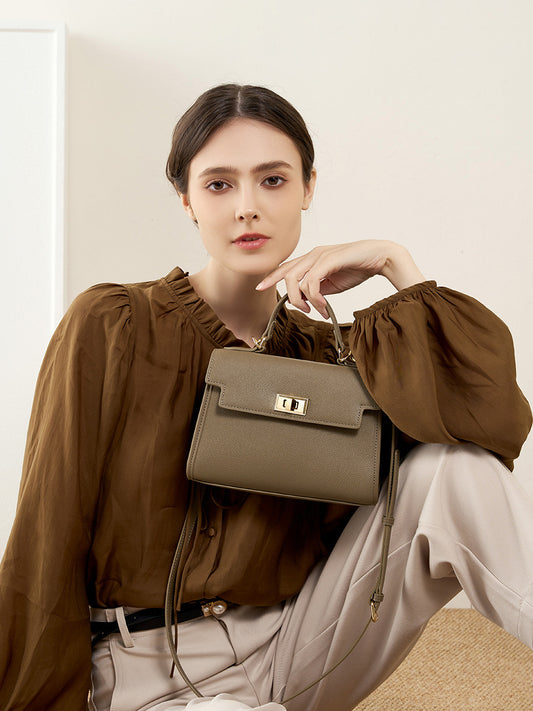 Women's All-Match Cowhide Leather Handbag – Versatile Genuine Leather Shoulder Bag