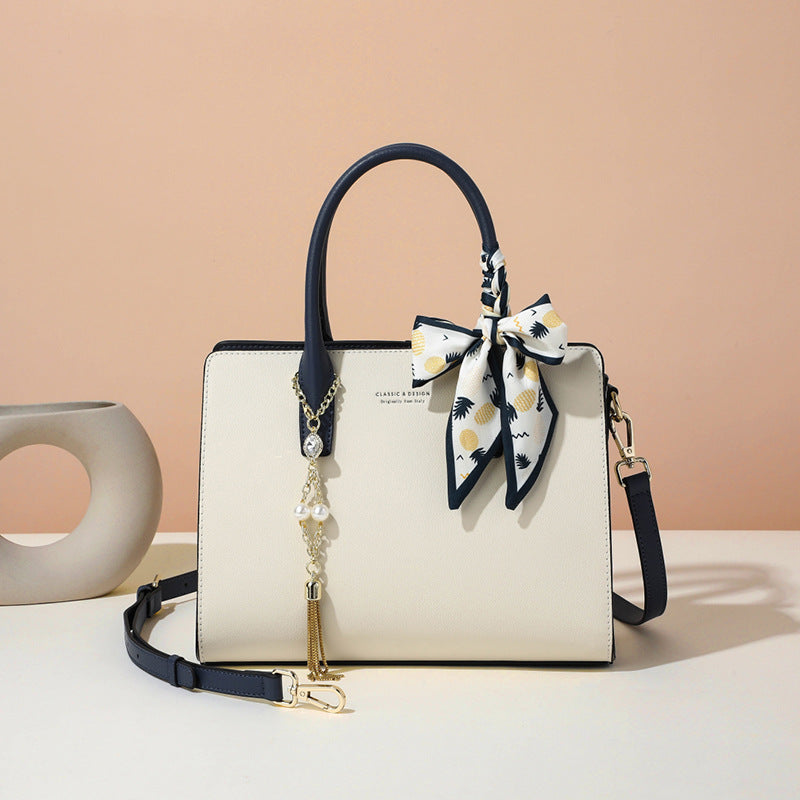 Women's Premium Genuine Leather Crossbody Bag – Spacious Trapezoid Shoulder Bag