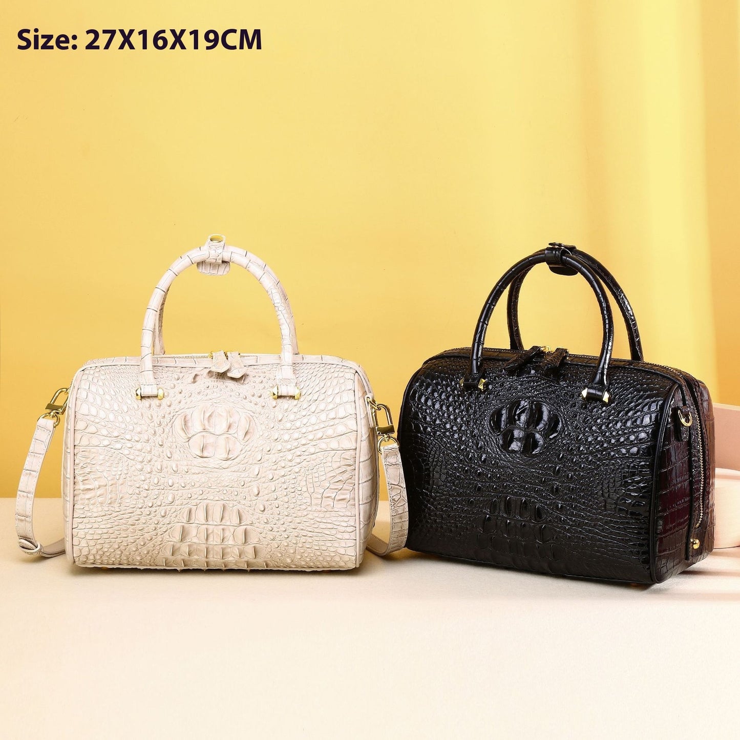 Women's Classic Pillow Crossbody Bag – Round Structured Shoulder Bag