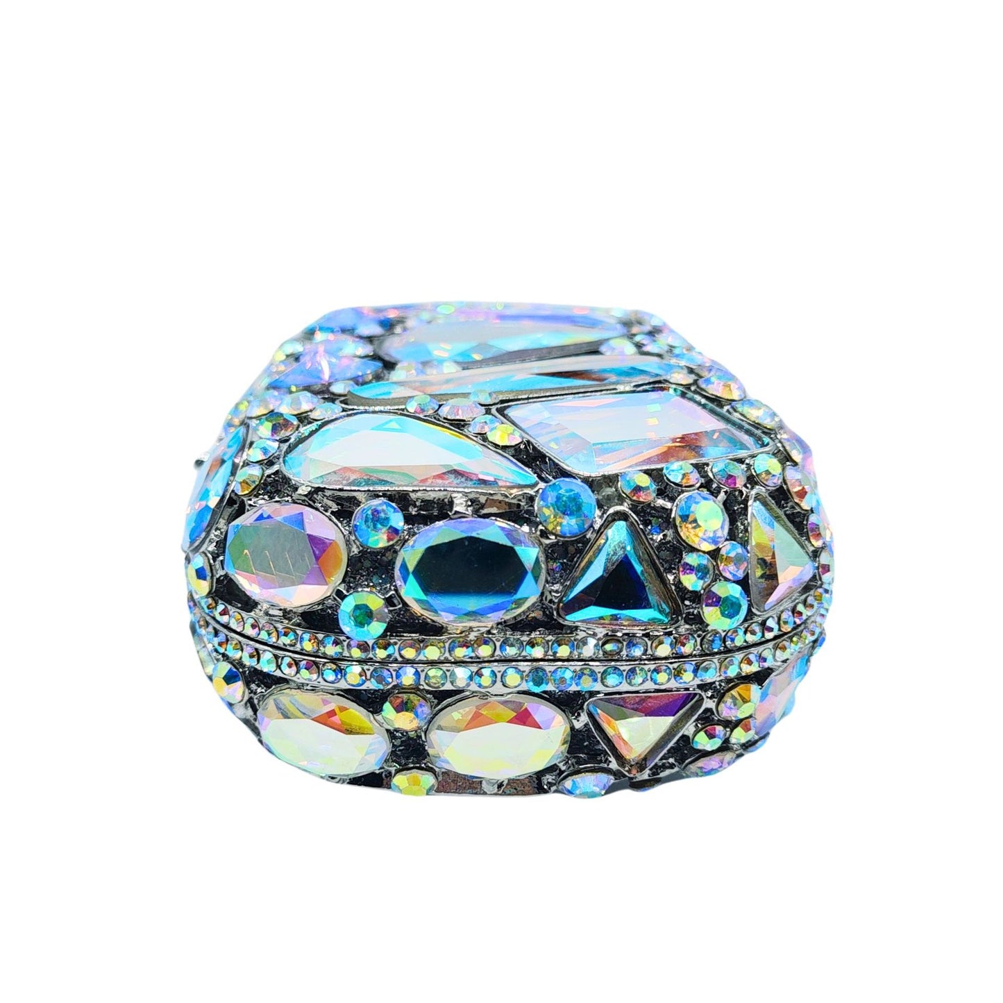 Glass Diamond Encrusted Evening Clutch Bag – Women's Luxury Party Purse