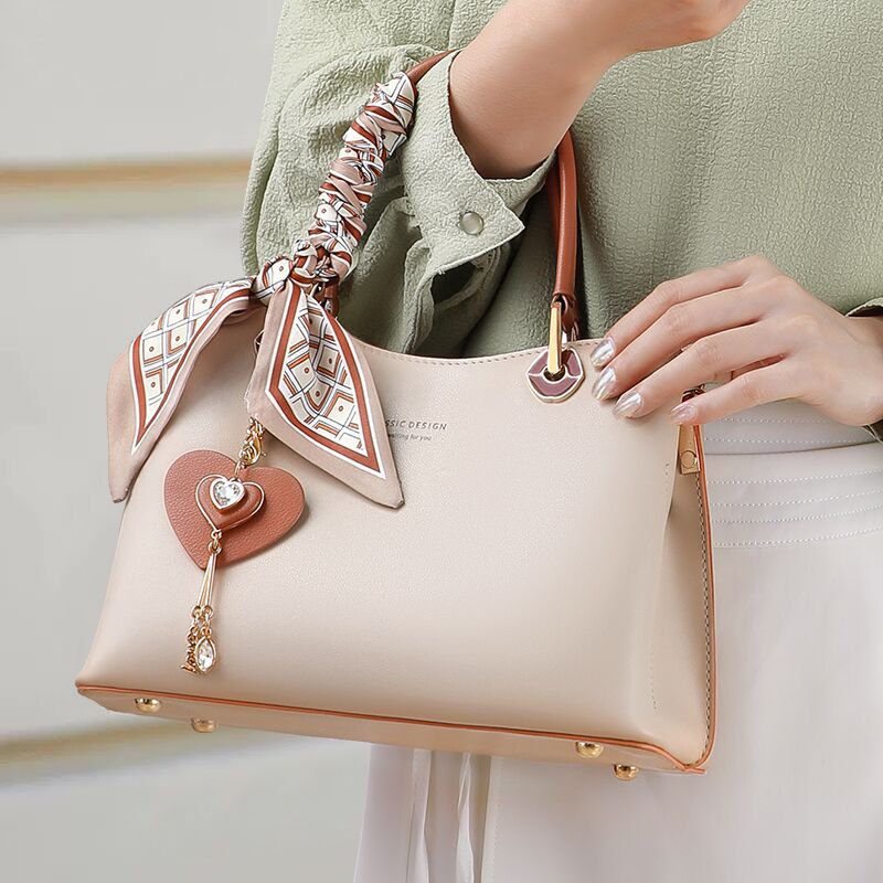 Women's Genuine Leather Multi-functional Tote & Crossbody Bag – Contrast Colour Streetwear
