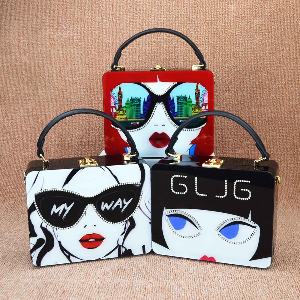 Women's Geometric PU Messenger Bag – Lock Closure Small Crossbody Bag