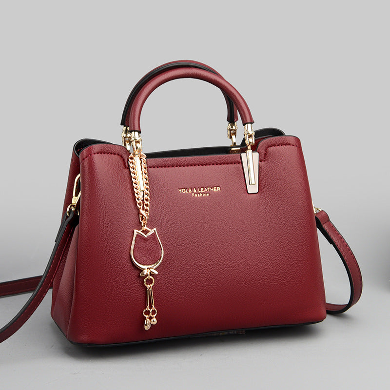 Women's Metal Letter PU Small Square Messenger Bag – Street Trend Shoulder Bag
