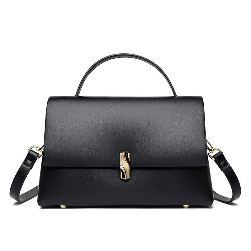 Women's Premium Gold Bar Lock Tote Bag – Luxury Statement Handbag