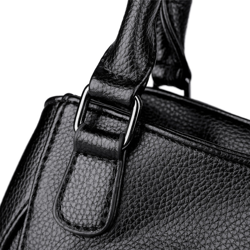 Women's Casual PU Shell Crossbody Bag – Soft Shoulder Bag with Car Stitch Detail