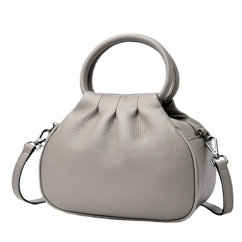 Women's Elephant Grey Crossbody Bag – Sophisticated Versatile Shoulder Bag