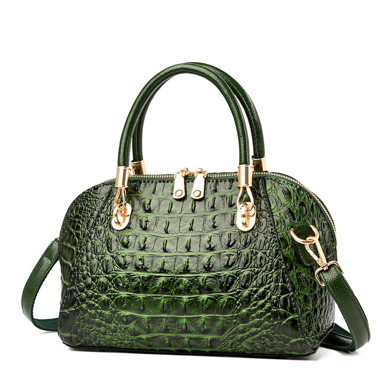 Women's PU Shell Shoulder Bag – Medium Soft Leather Messenger Handbag in 6 Colours