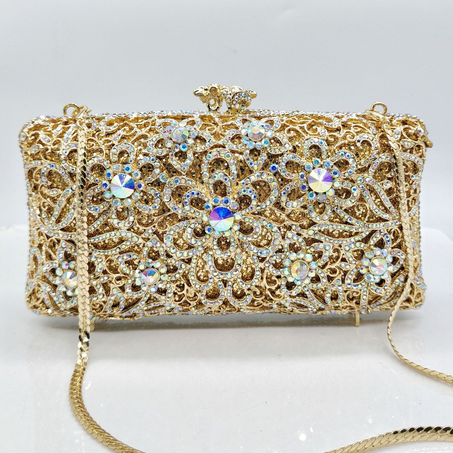 Full-Strass Diamond-Inlaid Evening Clutch – Women's Luxury Banquet Bag