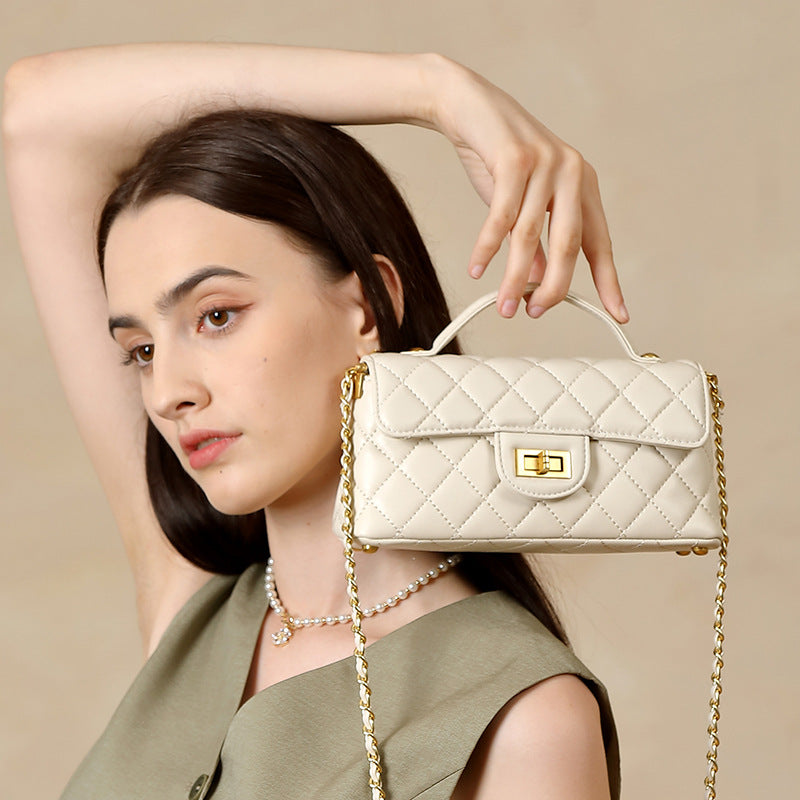 Women's Genuine Leather Shoulder & Crossbody Bag – Light Luxury Fashion