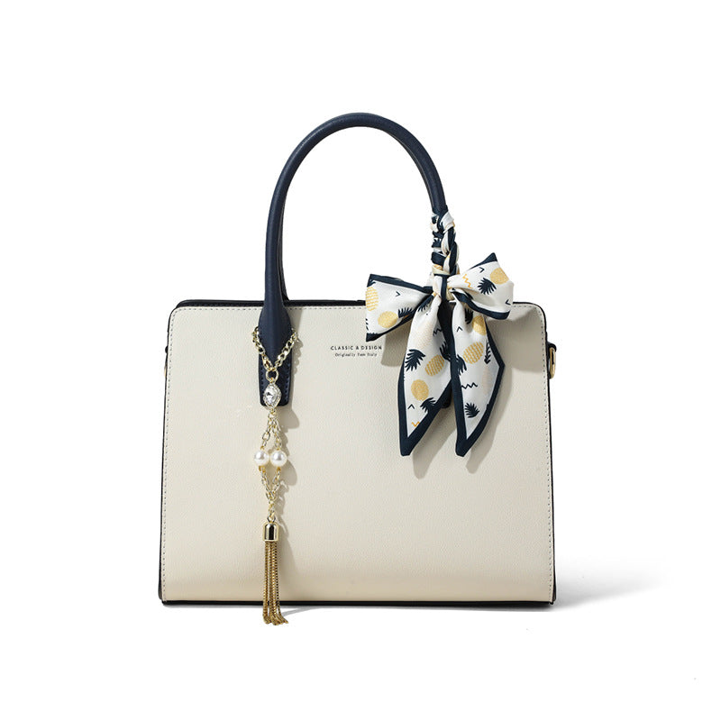 Women's Premium Genuine Leather Crossbody Bag – Spacious Trapezoid Shoulder Bag