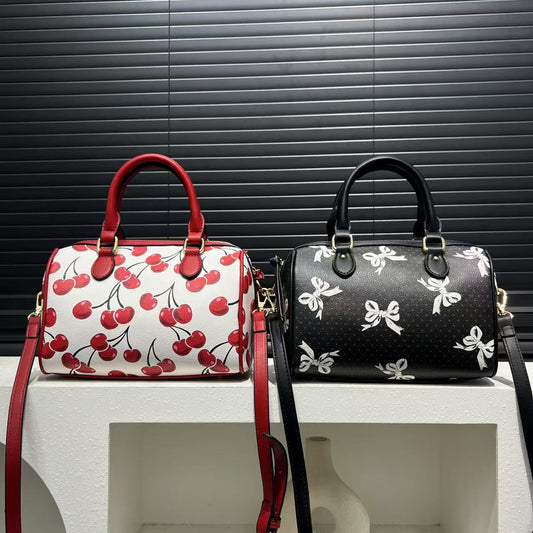 Women's Soft Leather Patchwork Handbag – Cute & Easy to Match Everyday Bag
